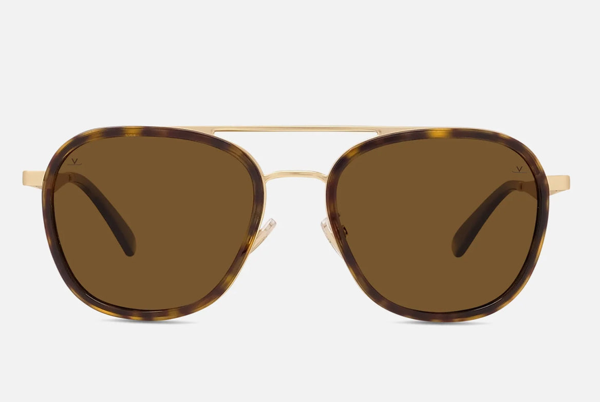 Vuarnet Edge 04 VL VU40008U Matte Gold Tort with Brown Polar