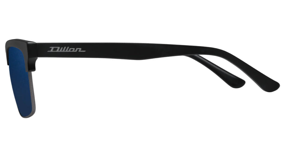 Dillon Carson Matte Black with Polarized Blue NIR Lens