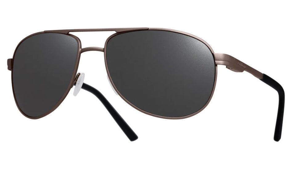 Dillon Greasewood Matte Gunmetal with Polarized Silver NIR Lens SQ