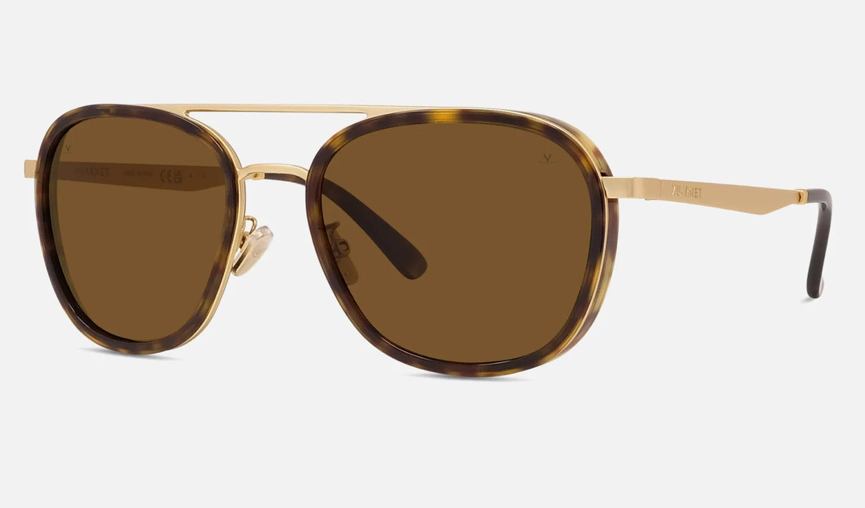Vuarnet Edge 04 VL VU40008U Matte Gold Tort with Brown Polar