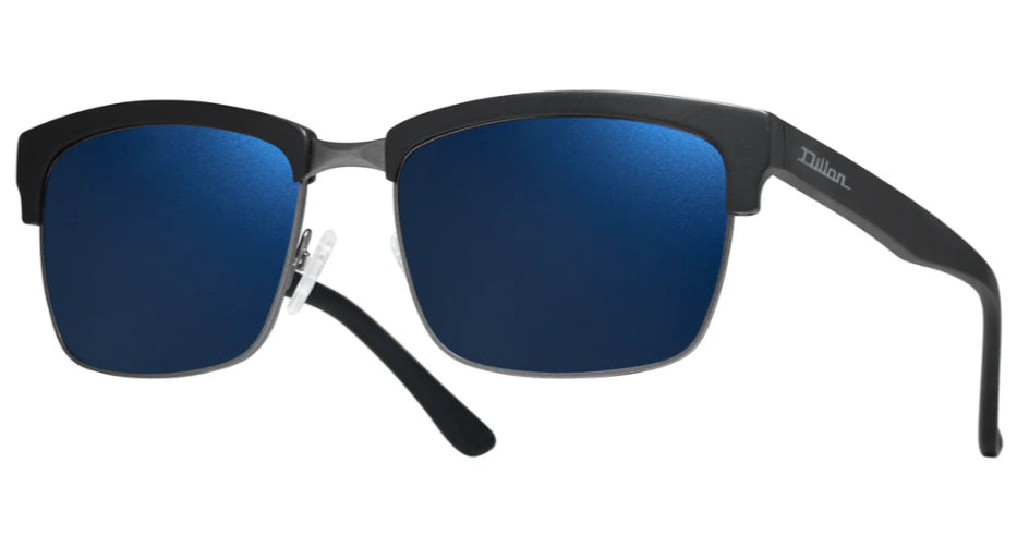 Dillon Carson Matte Black with Polarized Blue NIR Lens