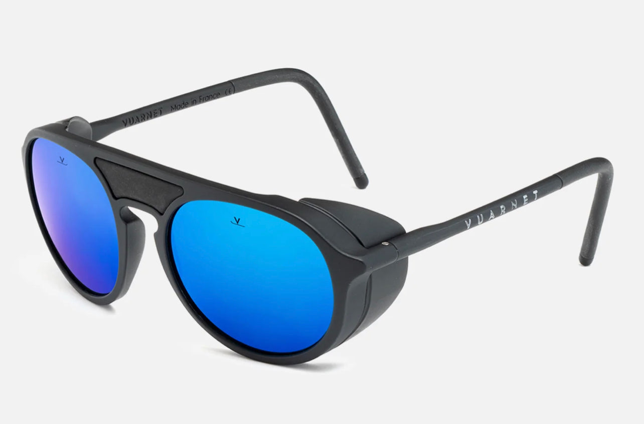 Vuarnet Ice 01 VL1709 Matte Black with Grey Blue Flash Lens