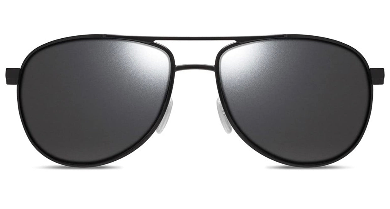 Dillon Greasewood Matte Black with Polarized Silver NIR Lens SQ