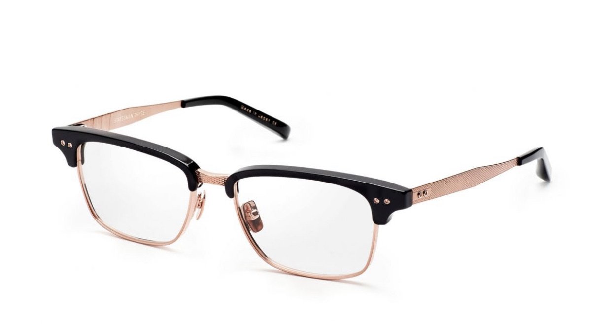 Dita Statesman Three 2064 52 eye Black-Rose Gold