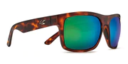 Kaenon Burnet XL Matte Tortoise with Ultra Polarized Green Mirror Lens
