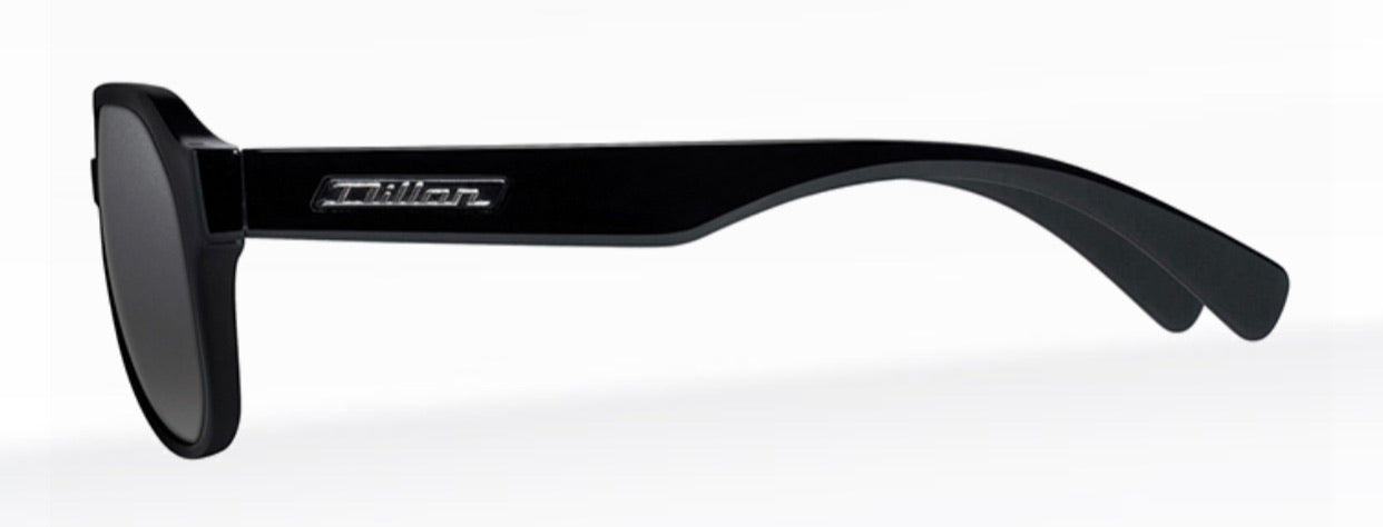 Dillon Patton Shiny Black with Polarized Silver NIR Lens WF