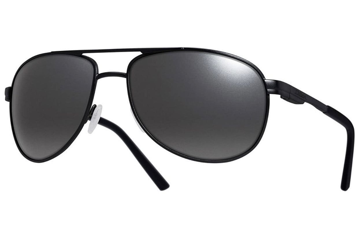 Dillon Greasewood Matte Black with Polarized Silver NIR Lens SQ