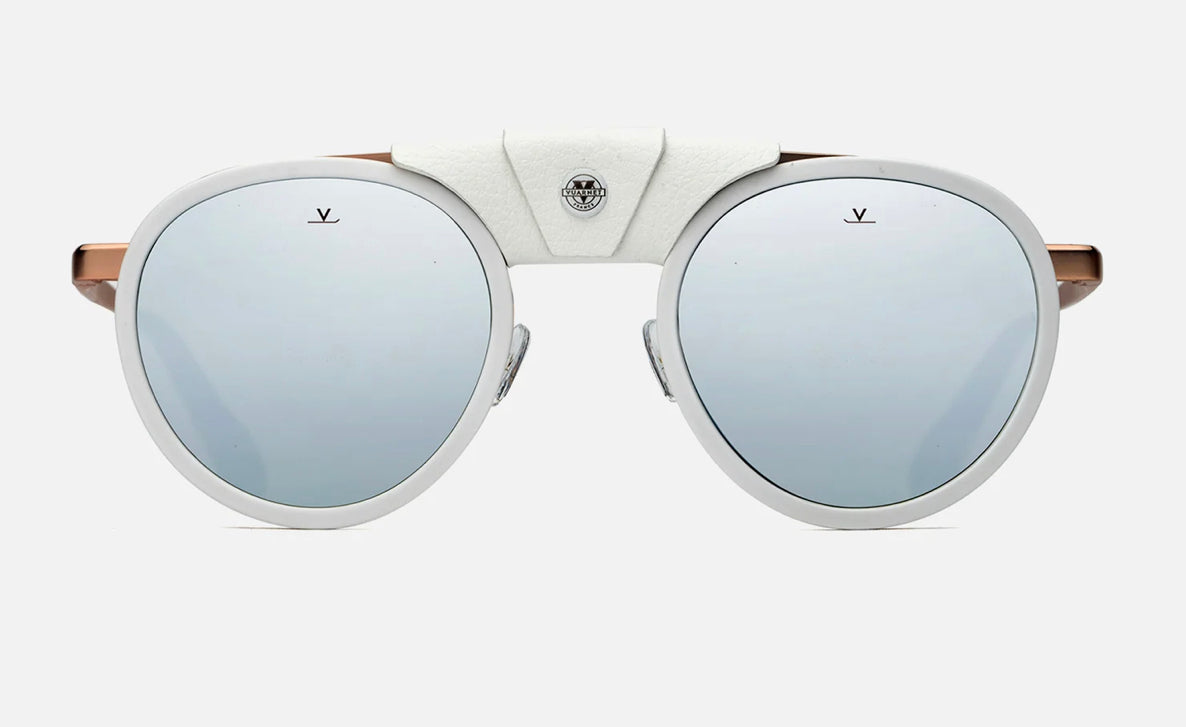 Vuarnet Glacier Round VL2110 White Pure Grey Silver Flash