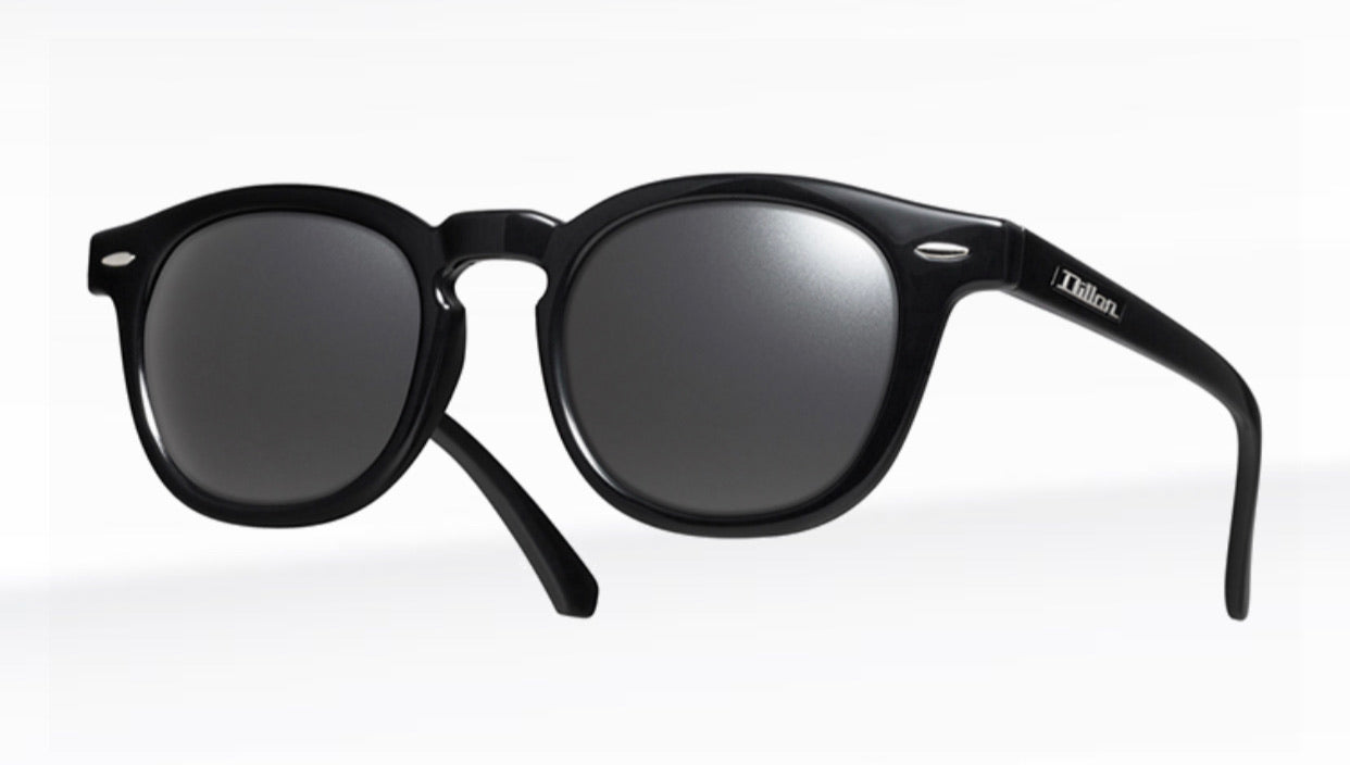 Dillon Dexter Shiny Black with Polarized Silver NIR Lens WF