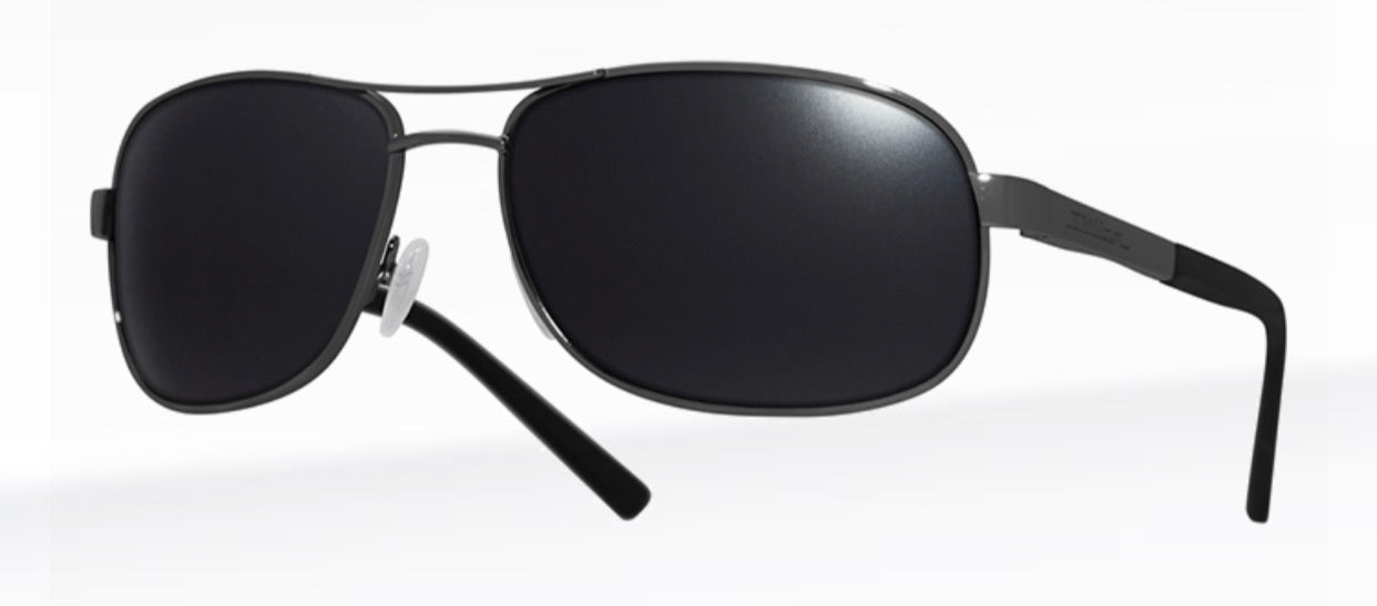 Dillon Drake Shiny Gunmetal with Polarized Black NIR Lens WF