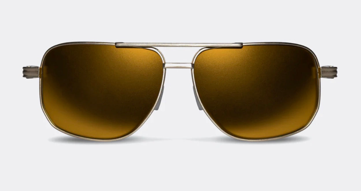 Dillon Pursuit TP-16 White Gold with Polarized Gold NIR lens