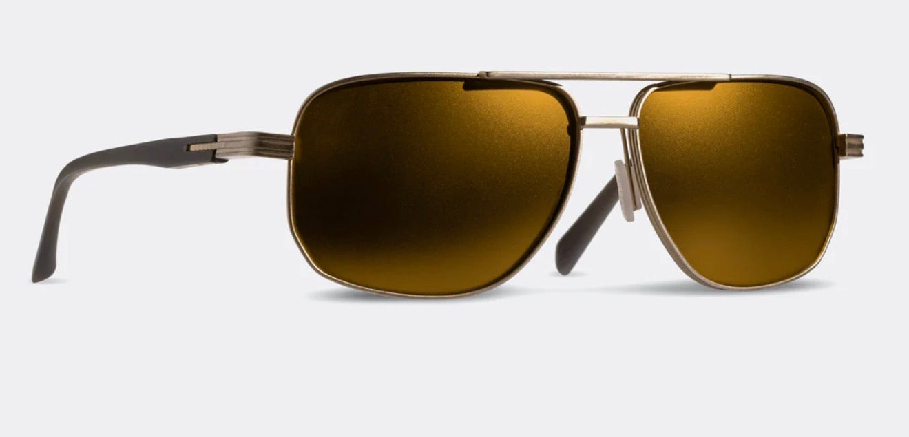 Dillon Pursuit TP-16 White Gold with Polarized Gold NIR lens