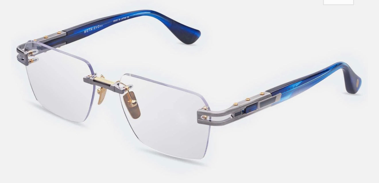 Dita Meta-Evo Rx DTX147 Antique Silver Blue Swirl
