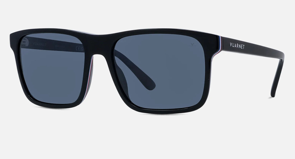 Vuarnet Belvedere 01 Black Flag with Blue Polar Lens