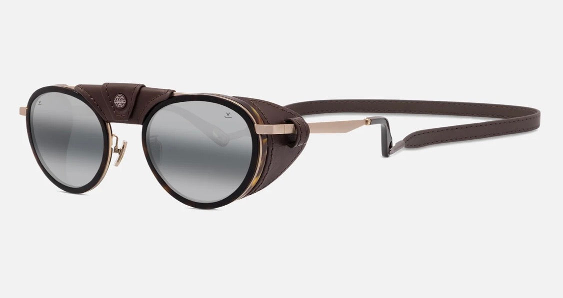 Vuarnet Glacier 02 VL40002U Tortoise Brown Gold Grey Polarlynx