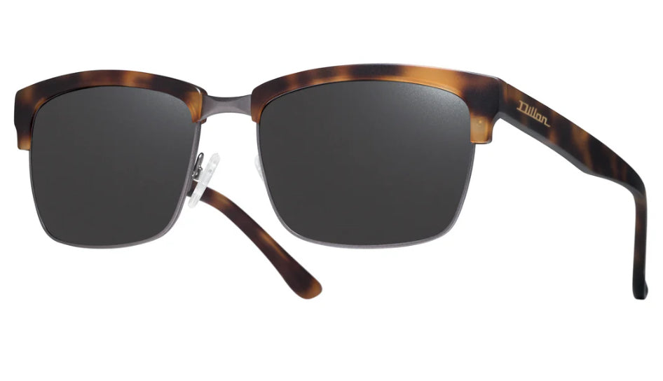 Dillon Carson Matte Tortoise with Polarized Silver NIR Lens