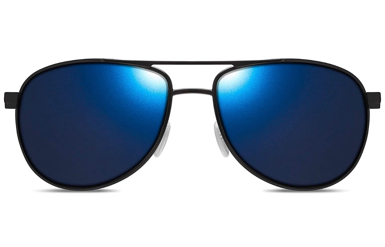 Dillon Greasewood Matte Black with Polarized Blue NIR Lens SQ